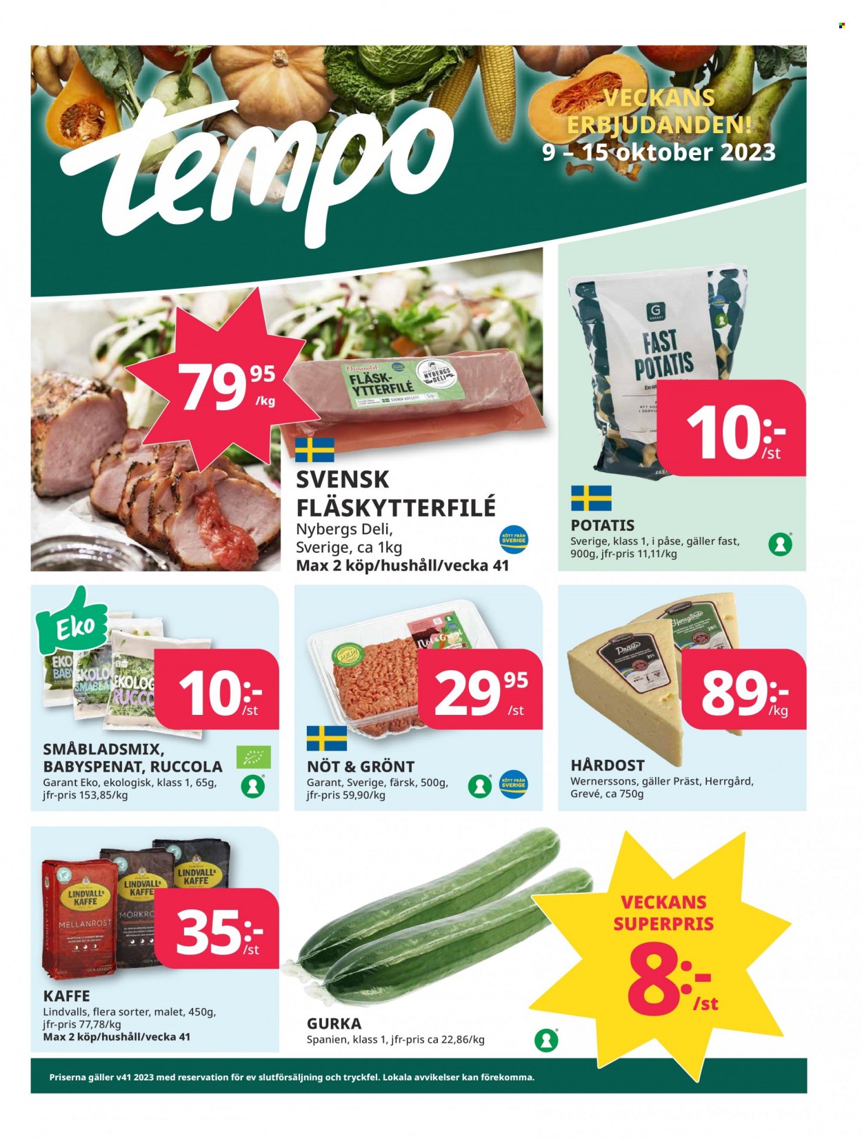 Tempo reklamblad - 9/10 2023 - 15/10 2023. Sida 1