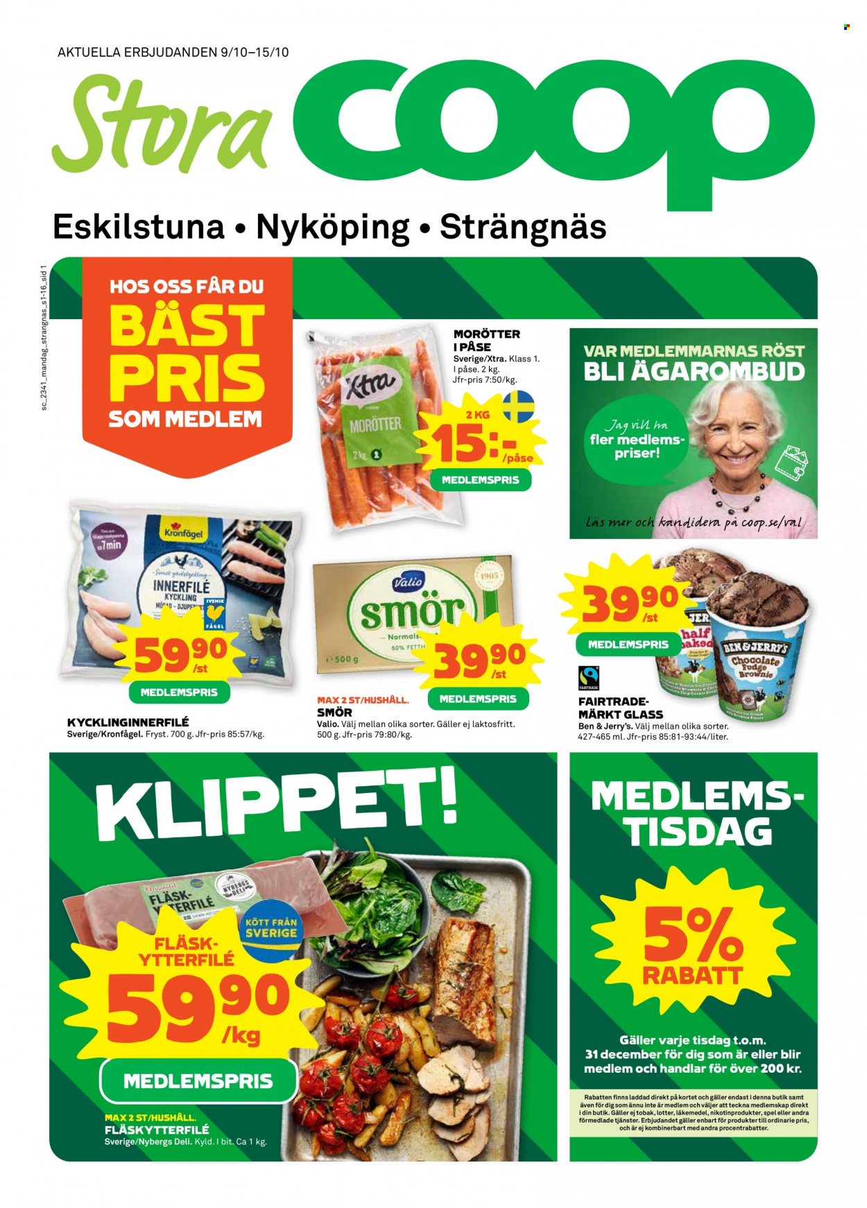 Stora Coop reklamblad - 9/10 2023 - 15/10 2023. Sida 1