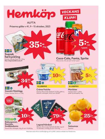 Hemköp reklamblad - 9/10 2023 - 15/10 2023.