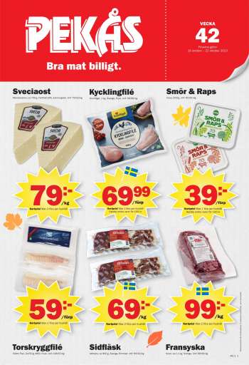 Pekås reklamblad - 16/10 2023 - 22/10 2023.