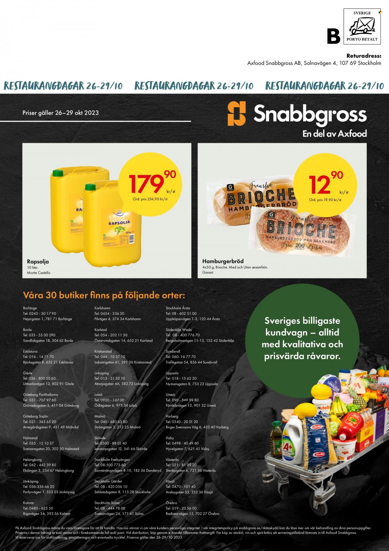 Snabbgross reklamblad - 26/10 2023 - 29/10 2023. Sida 12