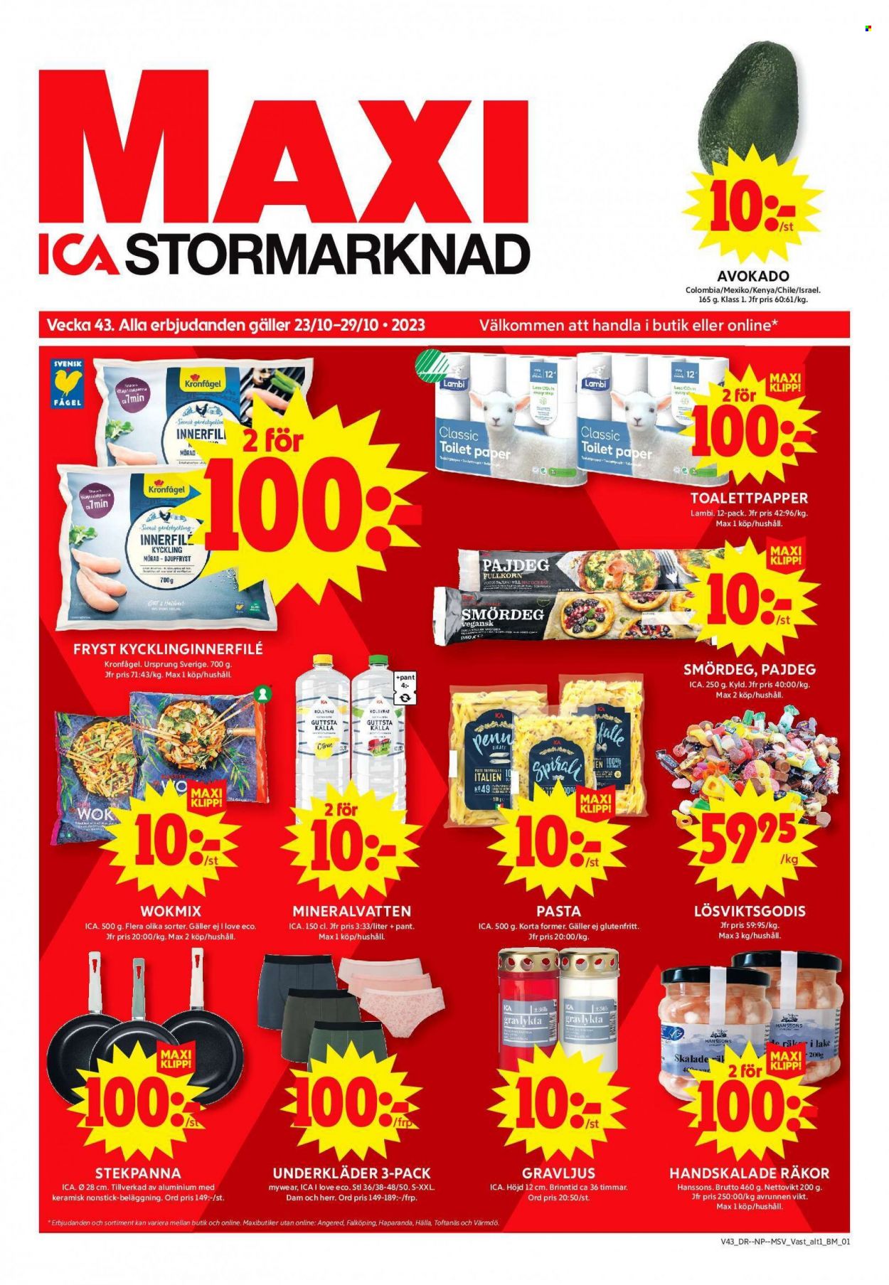 ICA reklamblad - 23/10 2023 - 29/10 2023. Sida 1