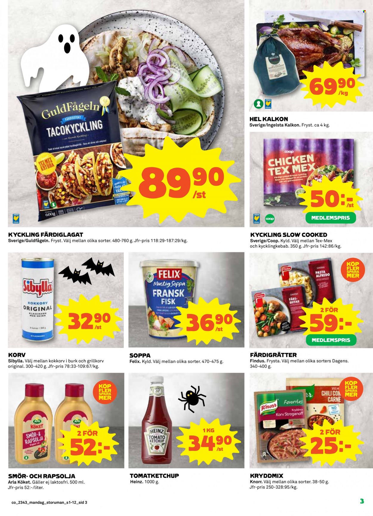 Coop reklamblad - 23/10 2023 - 29/10 2023. Sida 3