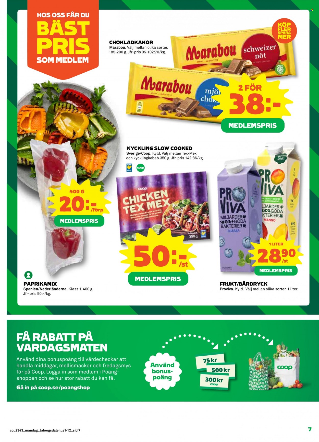 Coop reklamblad - 23/10 2023 - 29/10 2023. Sida 7