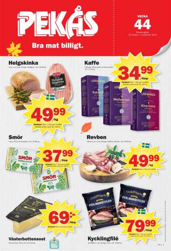 Pekås reklamblad - 30/10 2023 - 5/11 2023.