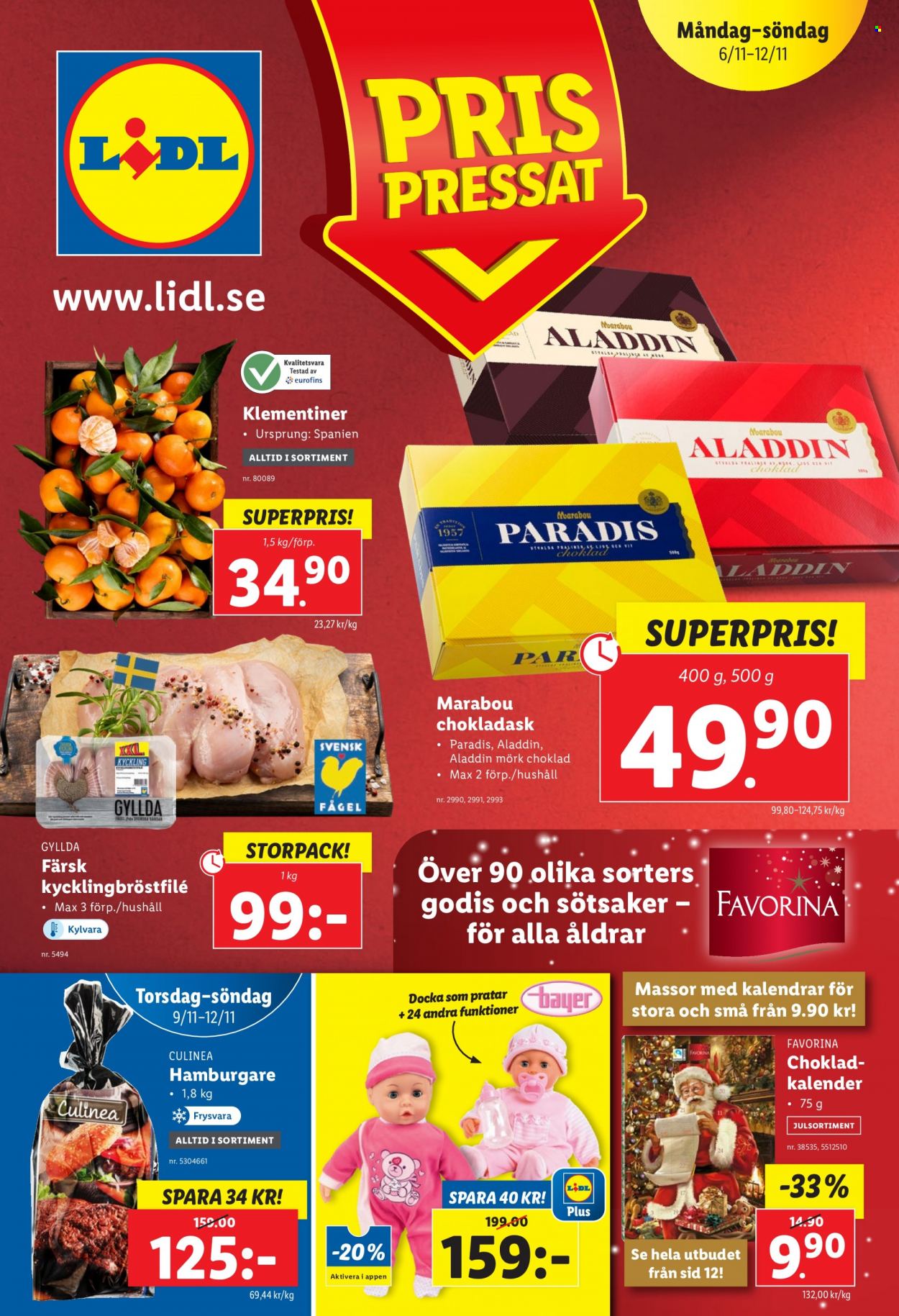 Lidl reklamblad - 6/11 2023 - 12/11 2023. Sida 1