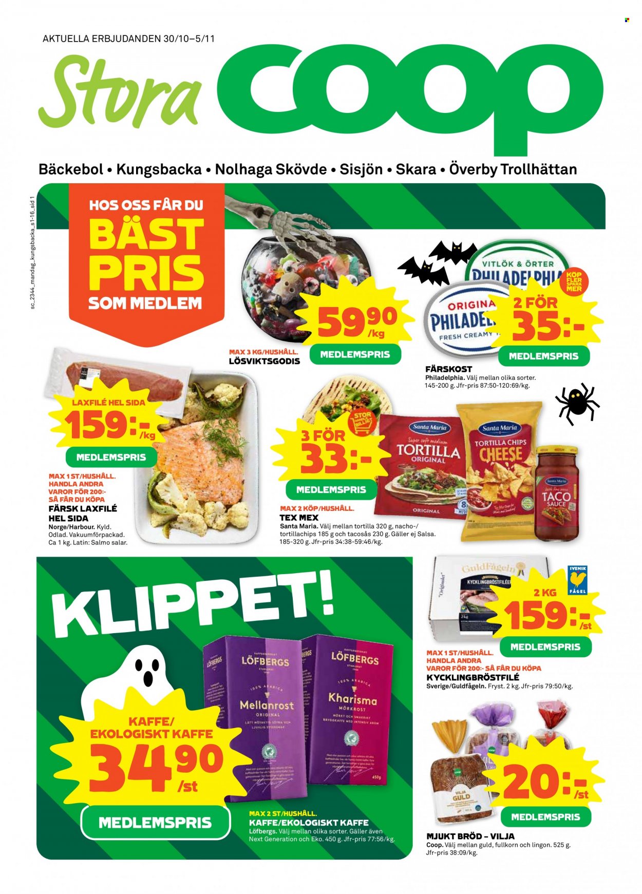 Stora Coop reklamblad - 30/10 2023 - 5/11 2023. Sida 1