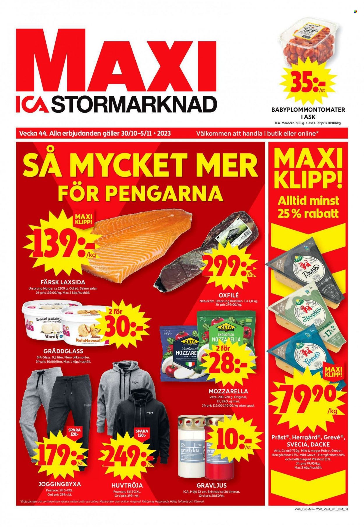 ICA reklamblad - 30/10 2023 - 5/11 2023. Sida 1