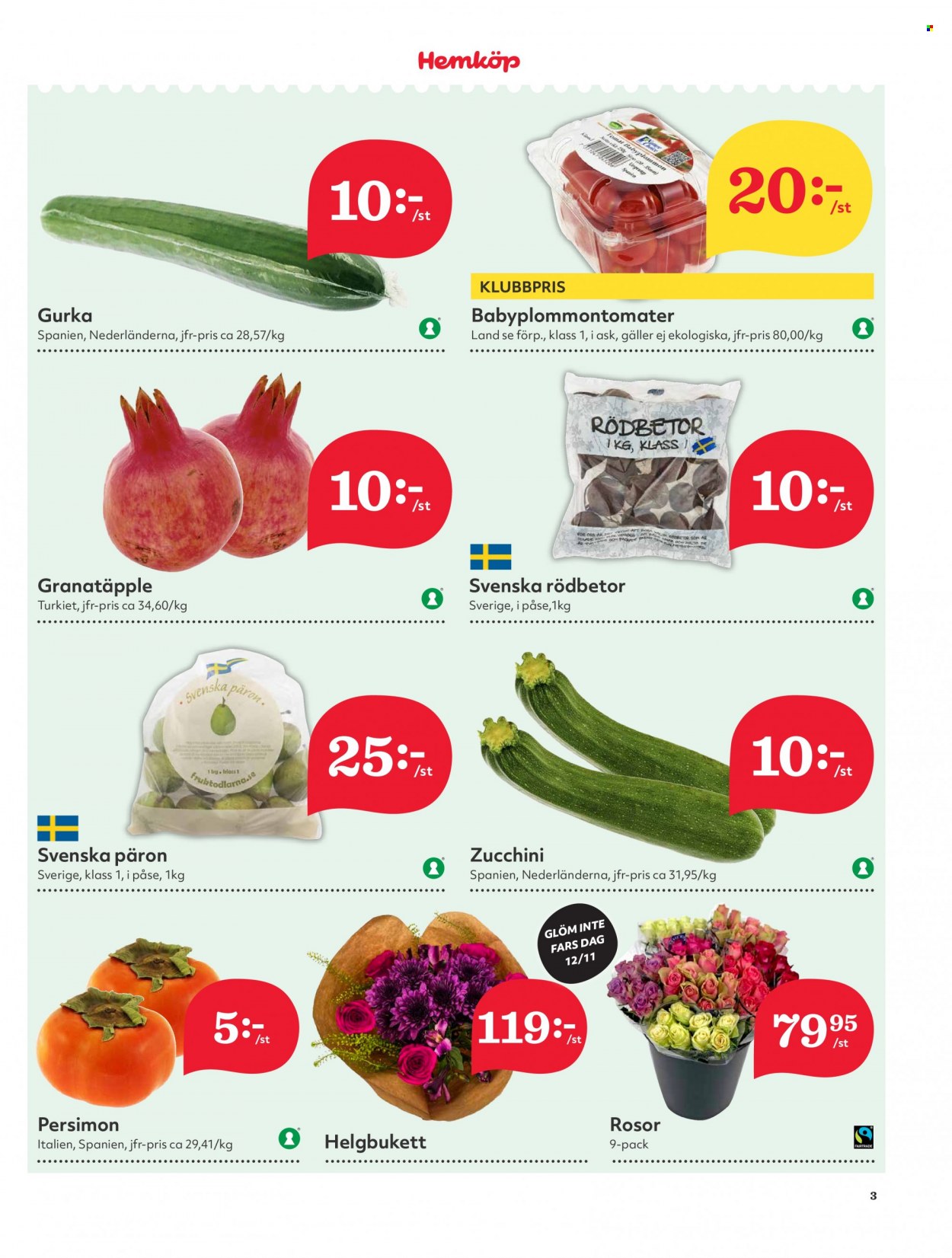 Hemköp reklamblad - 6/11 2023 - 12/11 2023. Sida 3