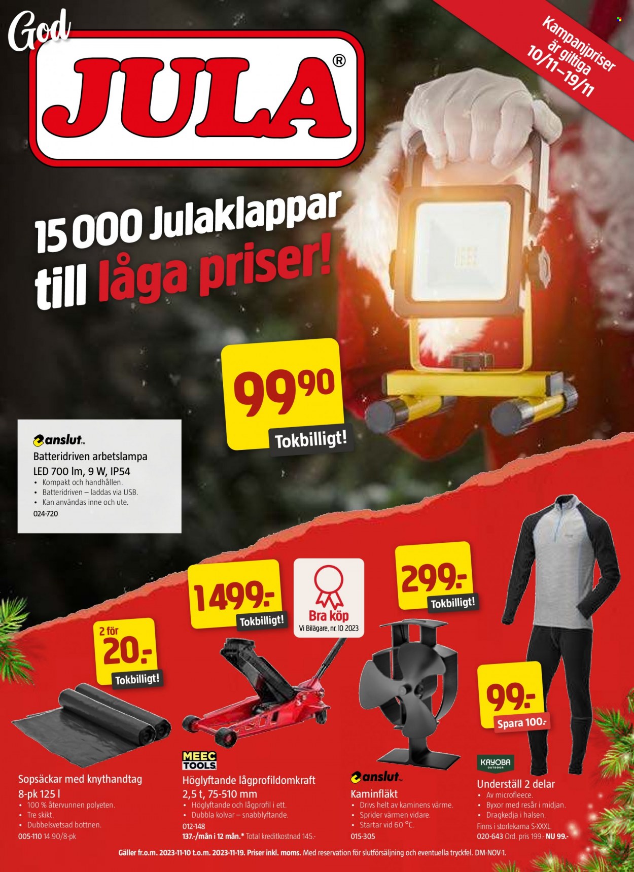 Jula reklamblad - 10/11 2023 - 19/11 2023. Sida 1