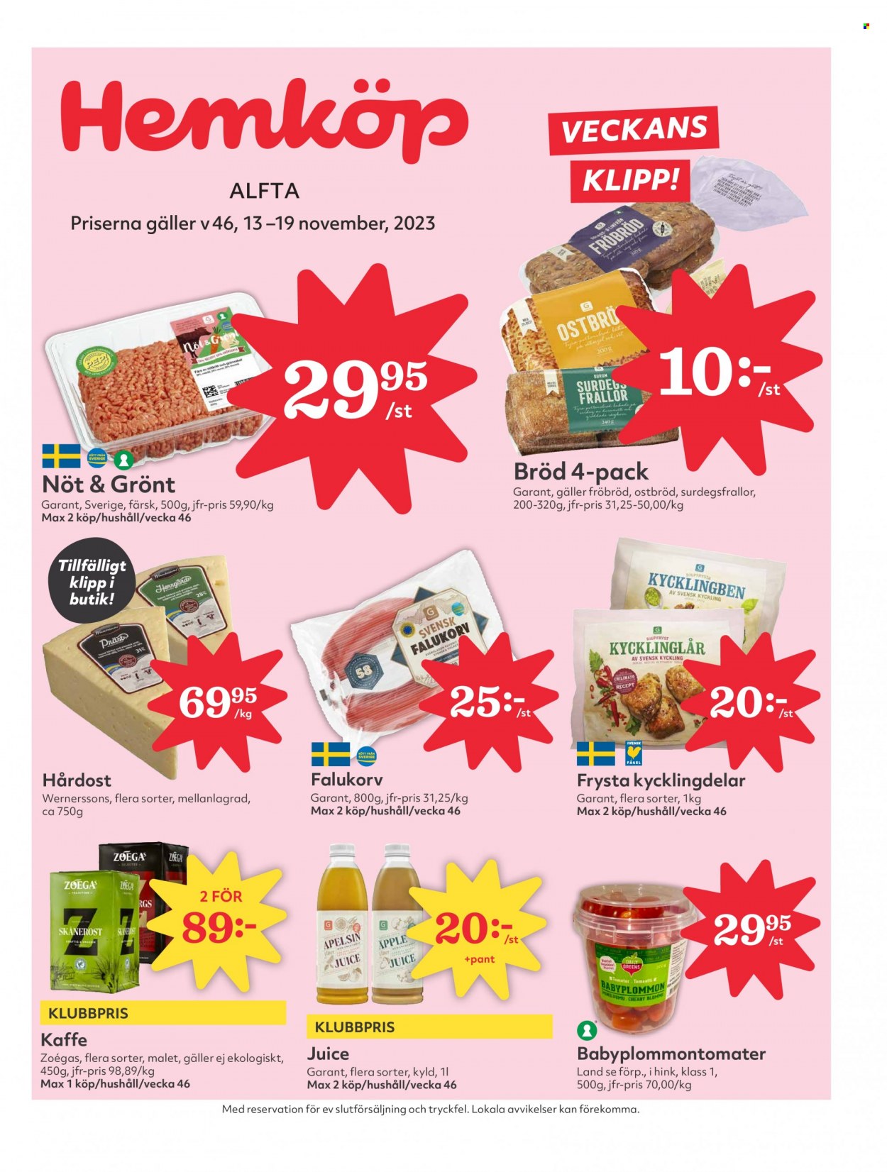 Hemköp reklamblad - 13/11 2023 - 19/11 2023. Sida 1