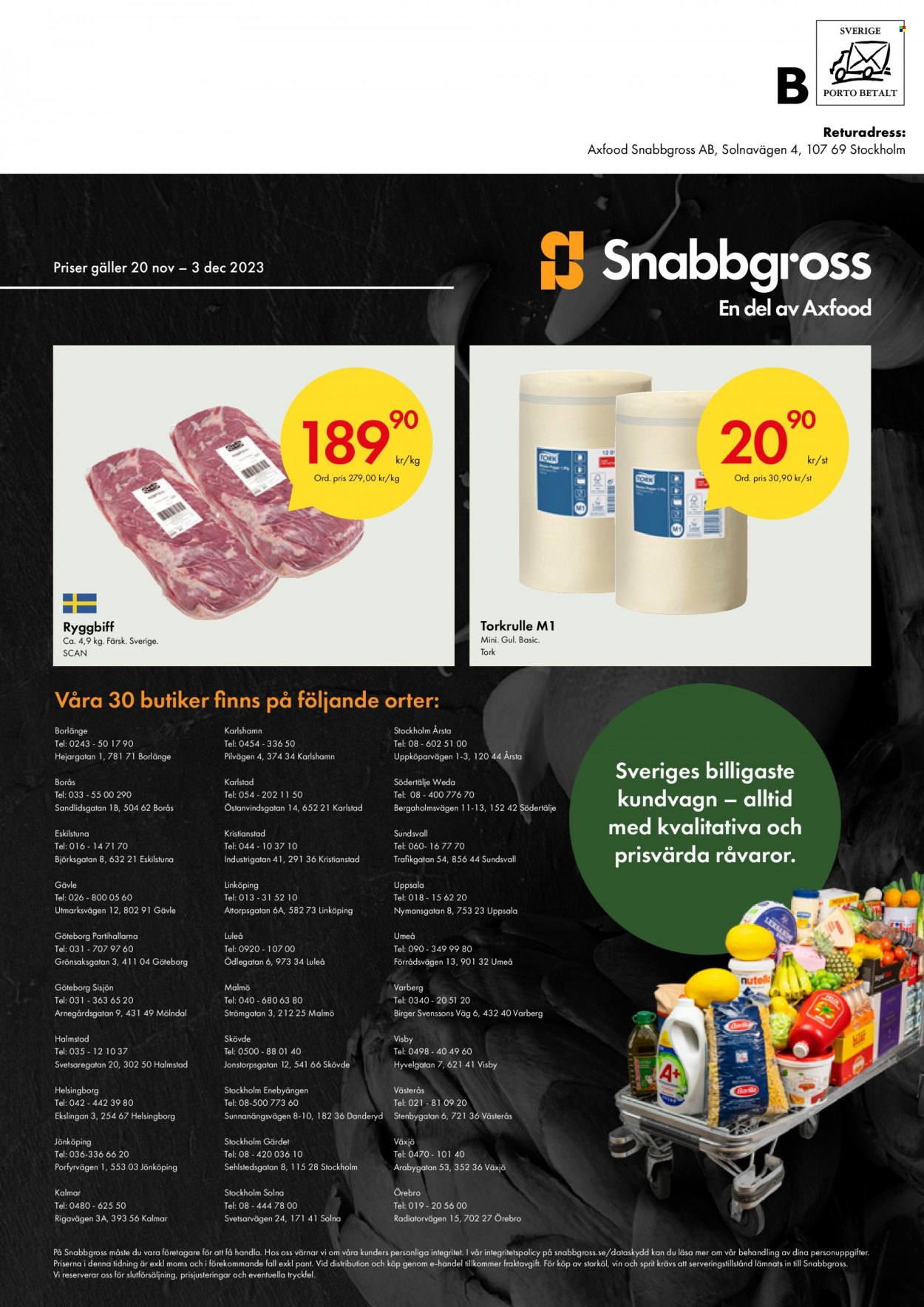 Snabbgross reklamblad - 20/11 2023 - 3/12 2023. Sida 12