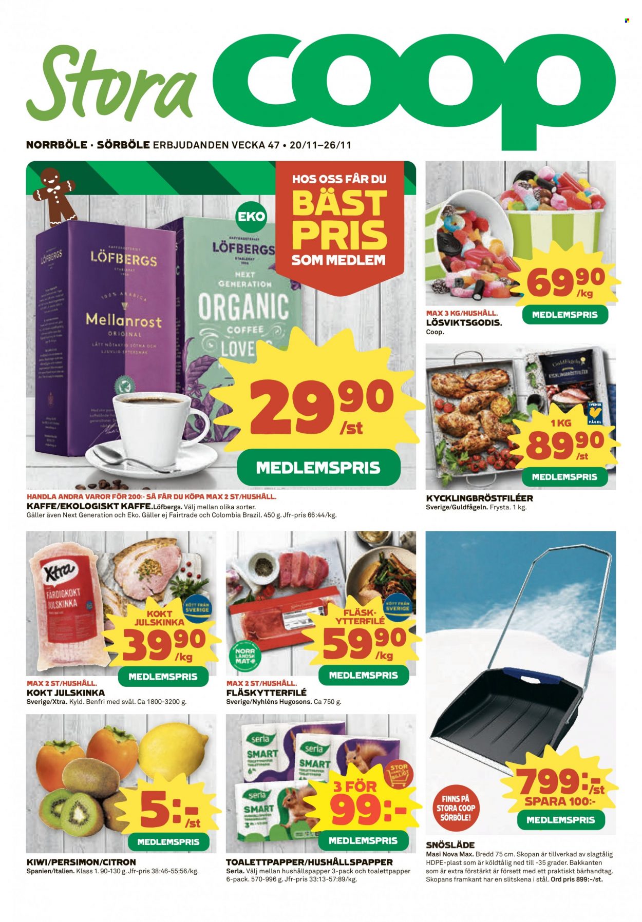 Coop reklamblad - 20/11 2023 - 26/11 2023. Sida 1