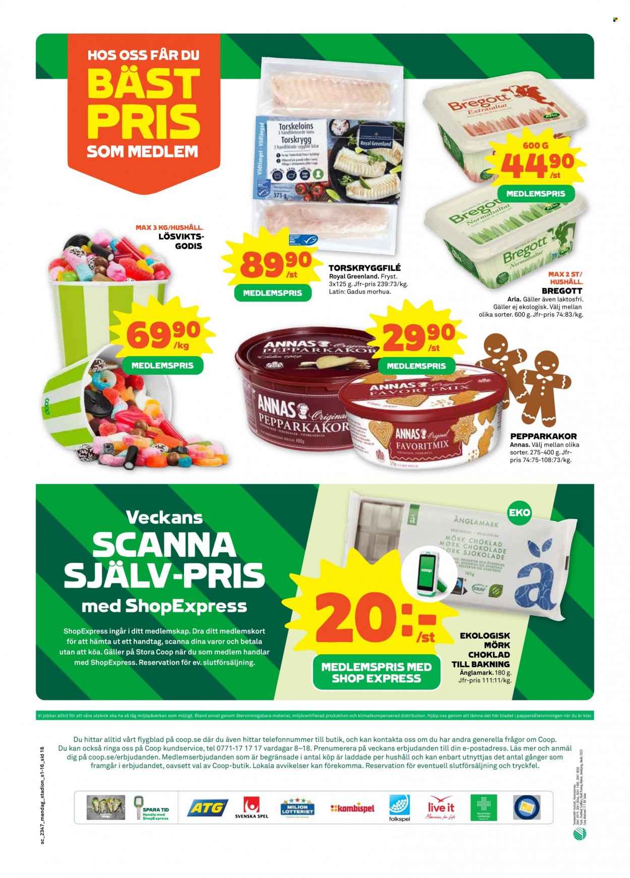 Coop reklamblad - 20/11 2023 - 26/11 2023. Sida 16