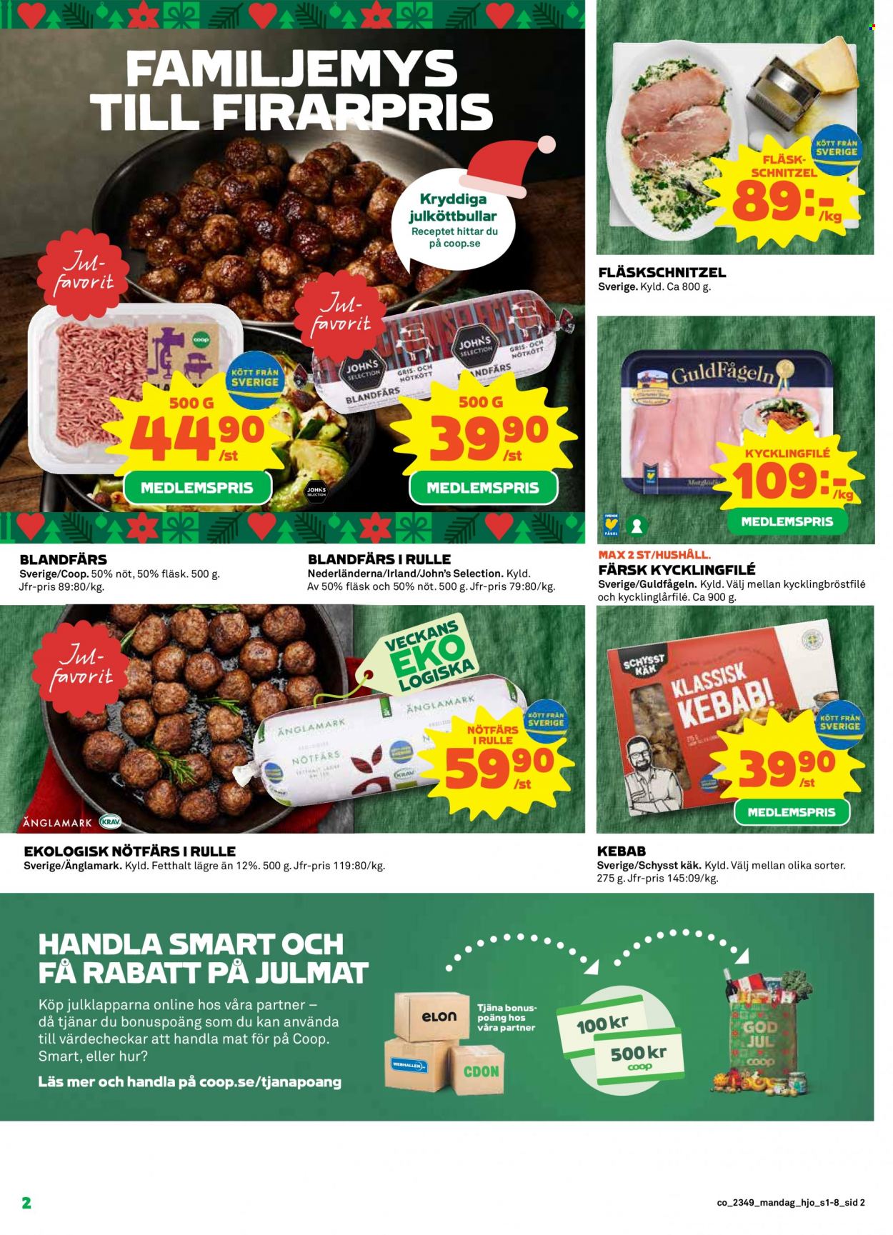 Coop reklamblad - 4/12 2023 - 10/12 2023. Sida 2