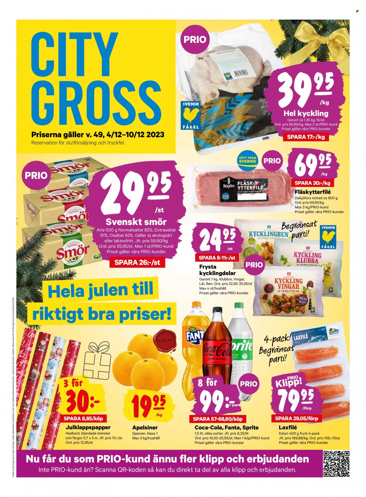City Gross reklamblad - 4/12 2023 - 10/12 2023. Sida 1