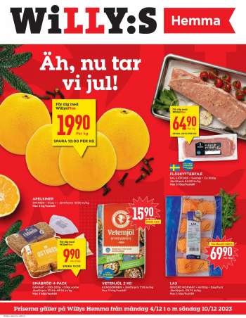 Willys reklamblad - 4/12 2023 - 10/12 2023.