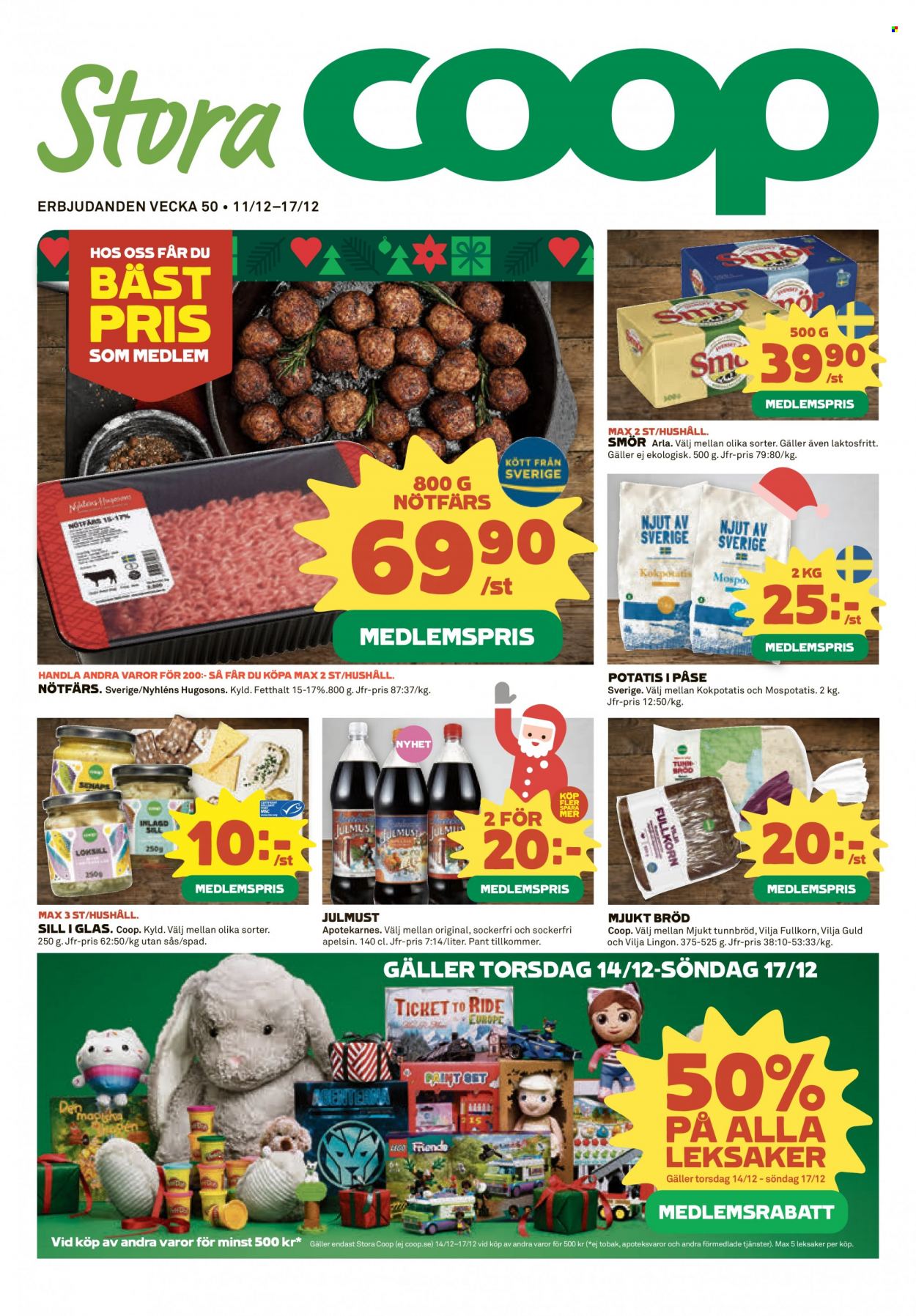 Stora Coop reklamblad - 11/12 2023 - 17/12 2023. Sida 1
