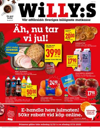 Willys reklamblad - 11/12 2023 - 17/12 2023.