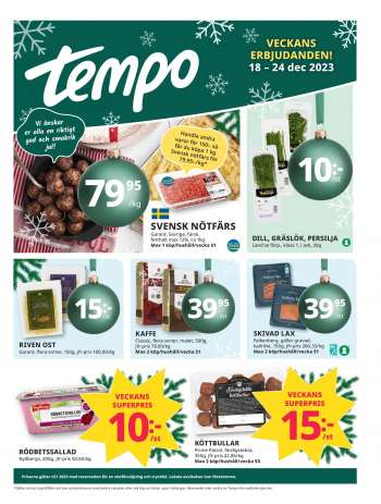 Tempo reklamblad - 18/12 2023 - 24/12 2023.