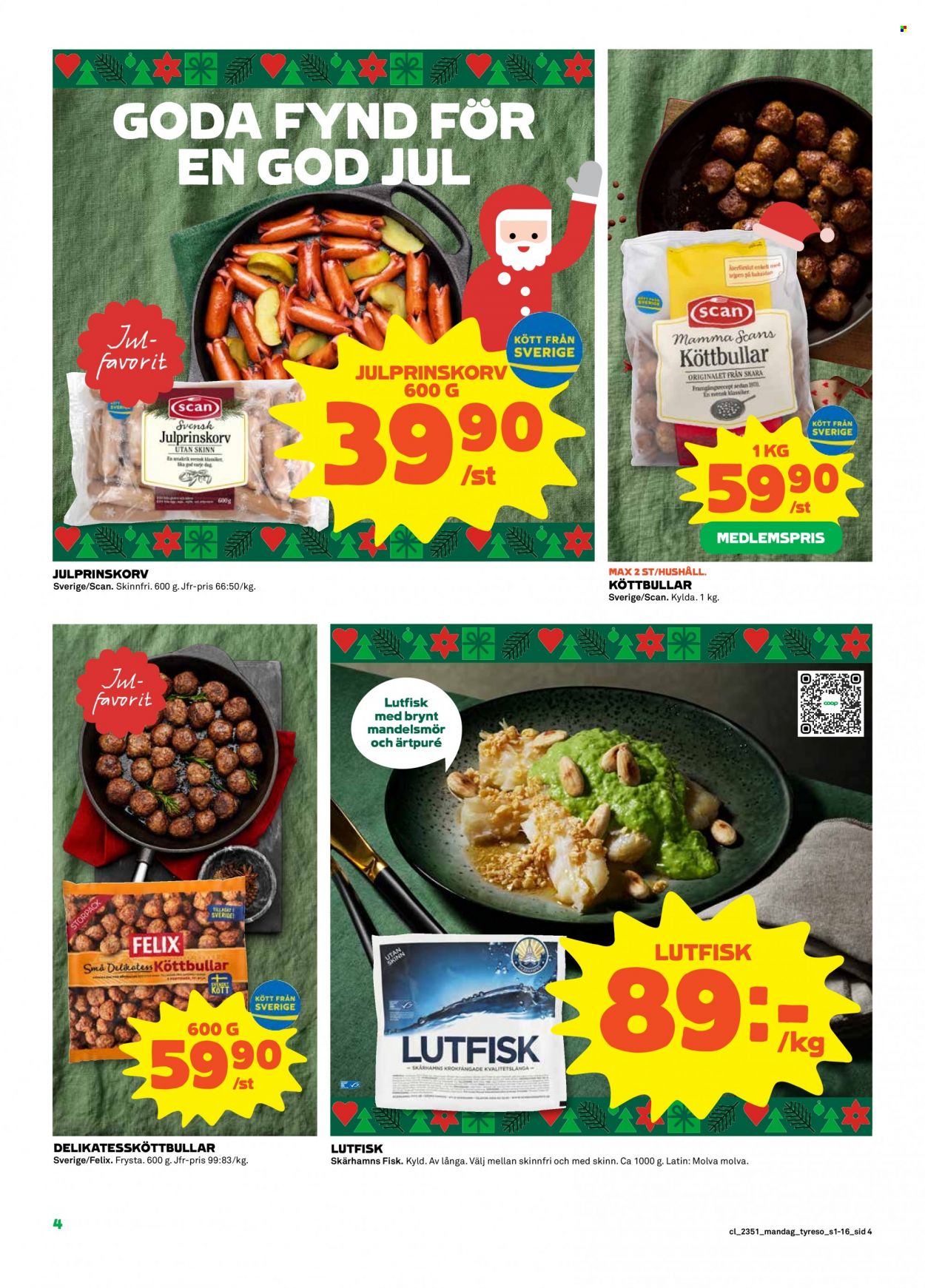 Coop reklamblad - 18/12 2023 - 24/12 2023. Sida 4