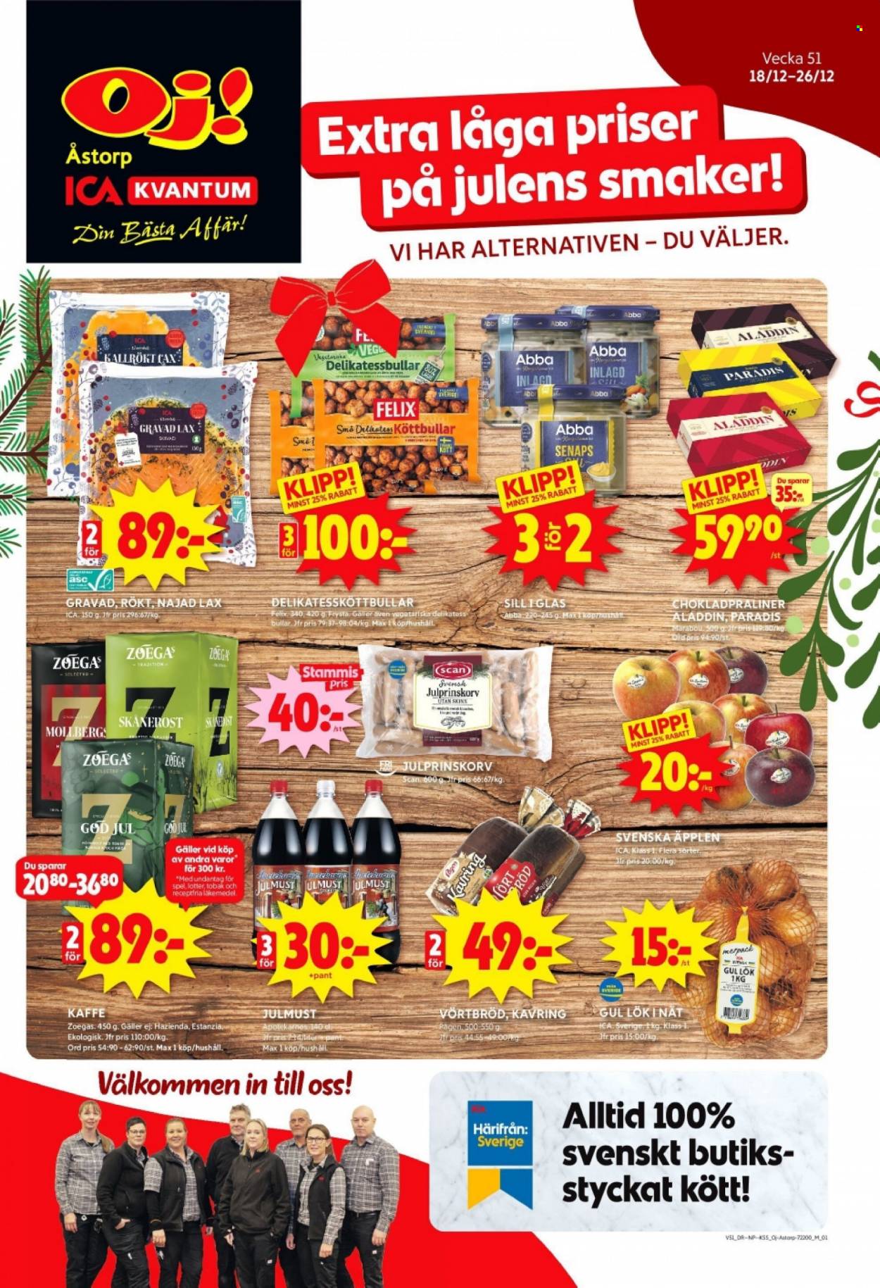 ICA reklamblad - 18/12 2023 - 26/12 2023. Sida 1