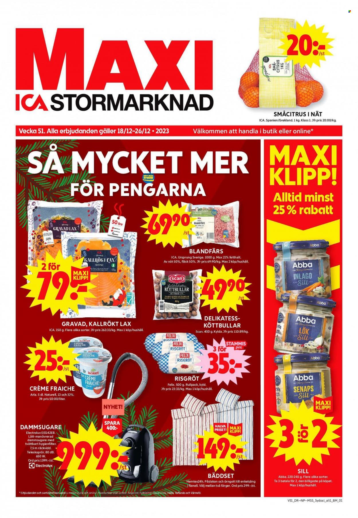 ICA reklamblad - 18/12 2023 - 26/12 2023. Sida 1