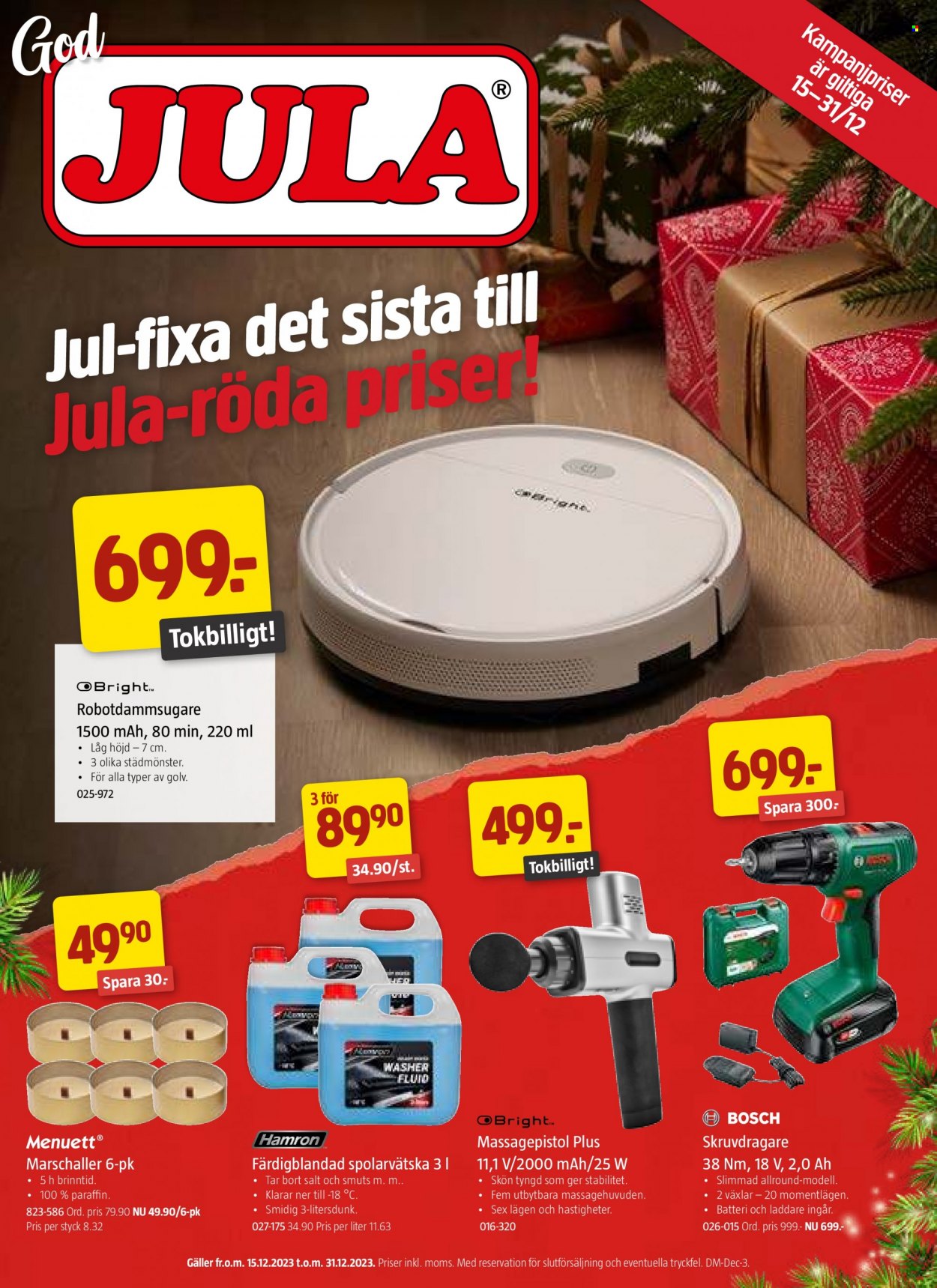 Jula reklamblad - 15/12 2023 - 31/12 2023. Sida 1