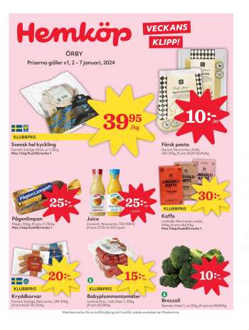 Hemköp reklamblad - 1/1 2024 - 7/1 2024.