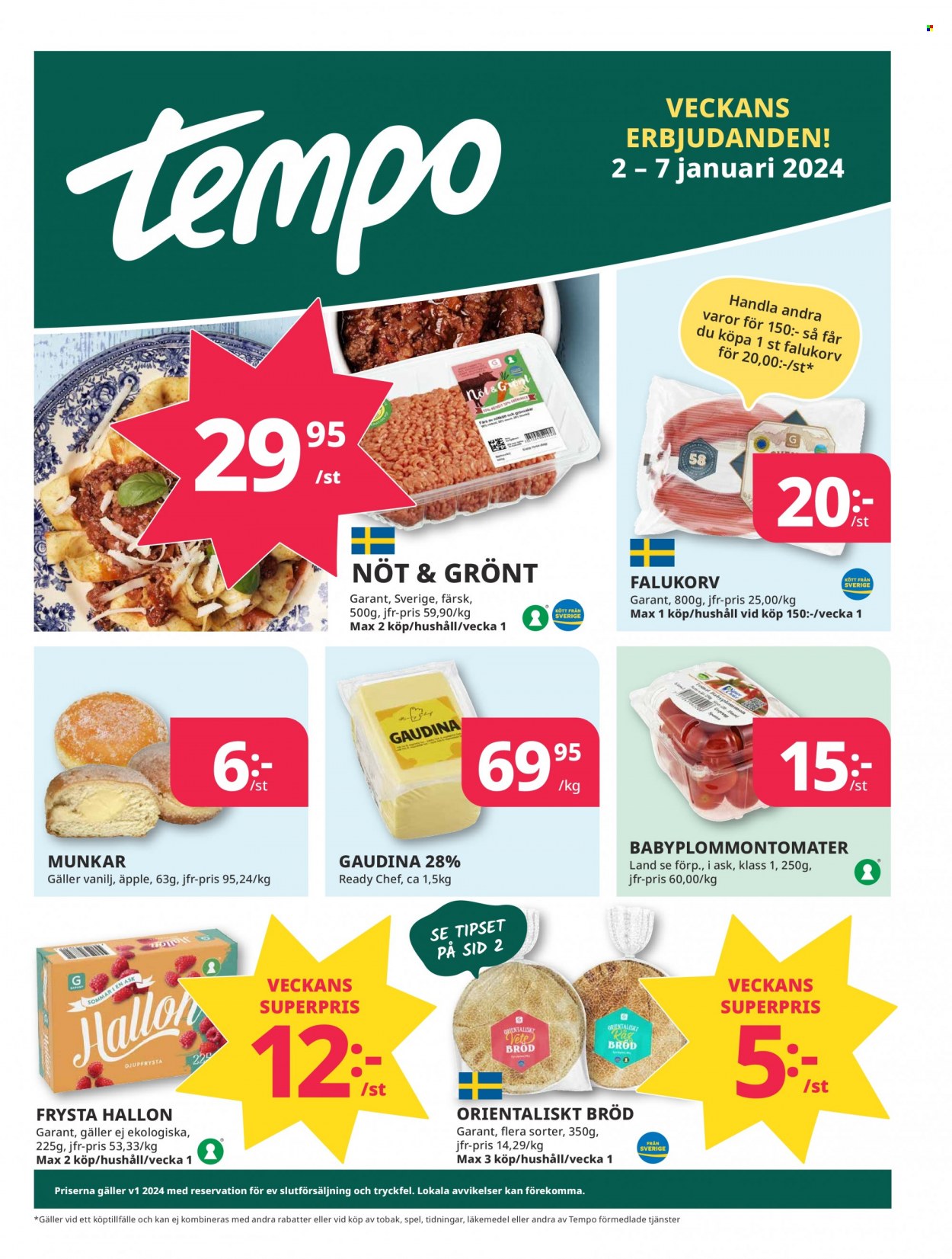 Tempo reklamblad - 2/1 2024 - 7/1 2024. Sida 1