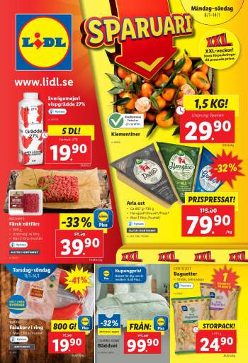 Lidl reklamblad - 8/1 2024 - 14/1 2024.