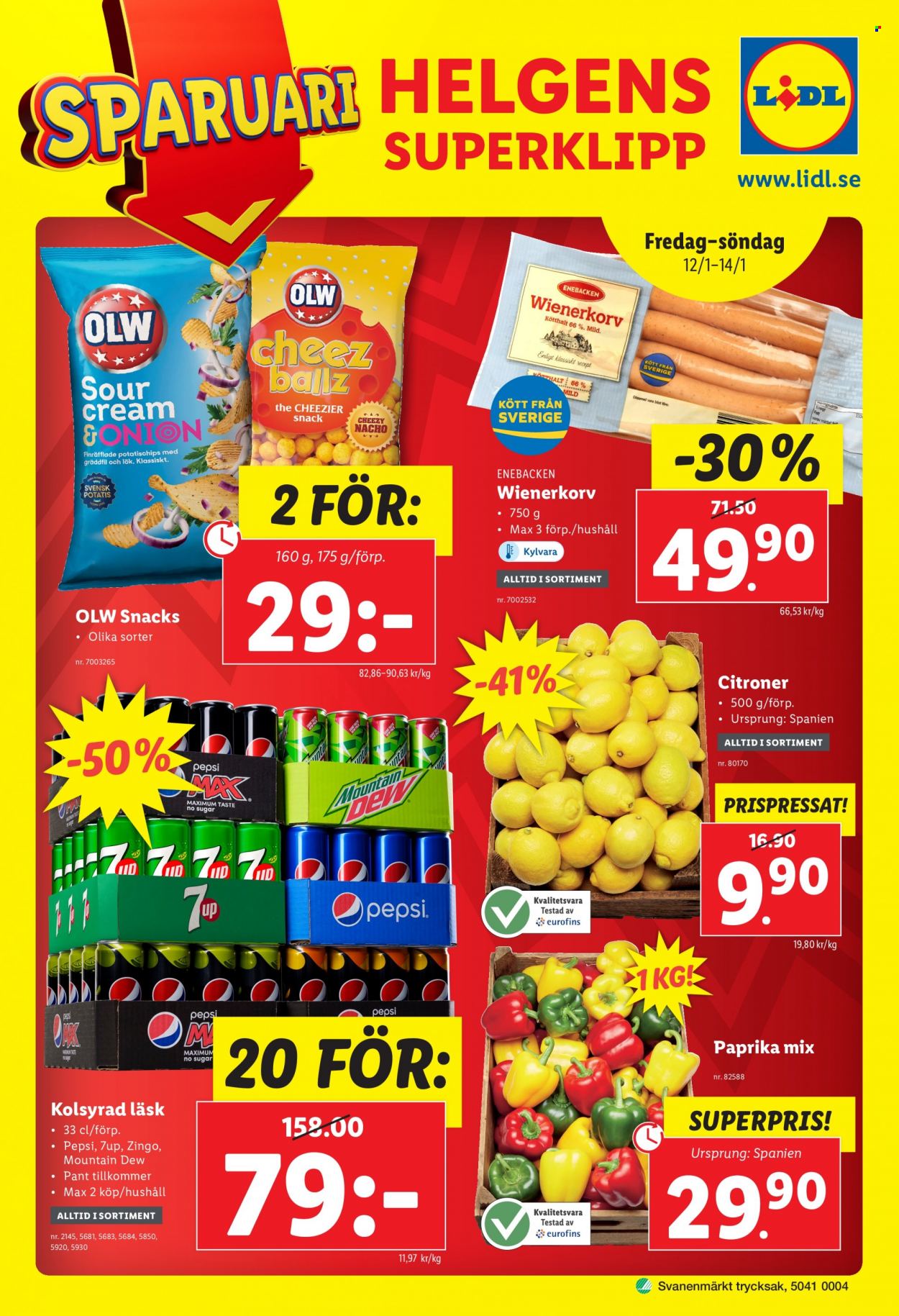 Lidl reklamblad - 8/1 2024 - 14/1 2024. Sida 28