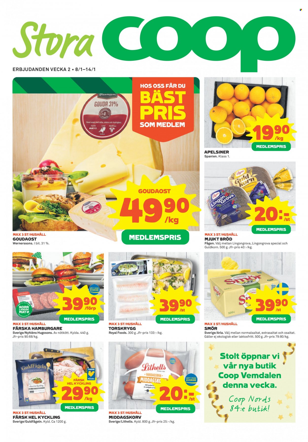 Stora Coop reklamblad - 8/1 2024 - 14/1 2024. Sida 1