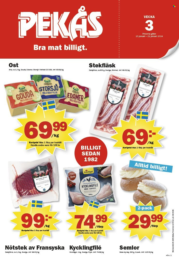 Pekås reklamblad - 15/1 2024 - 21/1 2024. Sida 1