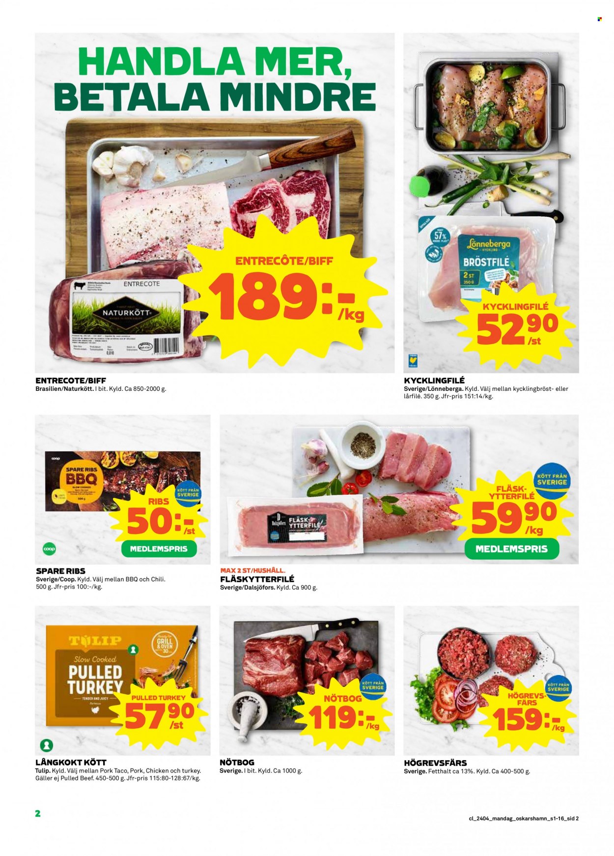 Coop reklamblad - 22/1 2024 - 28/1 2024. Sida 2