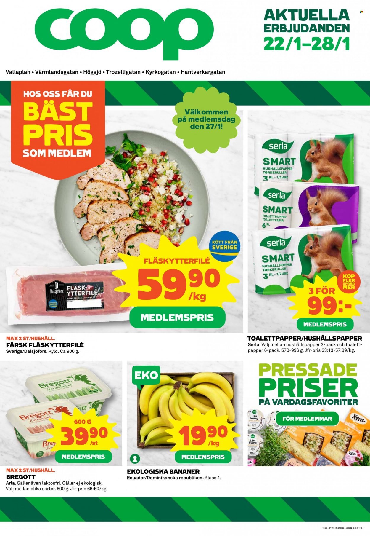 Coop reklamblad - 22/1 2024 - 28/1 2024. Sida 1