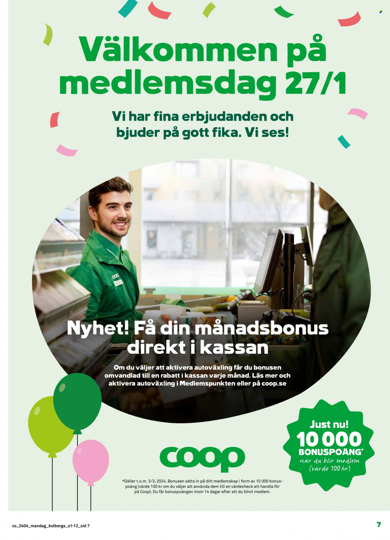 Coop reklamblad - 22/1 2024 - 28/1 2024. Sida 7