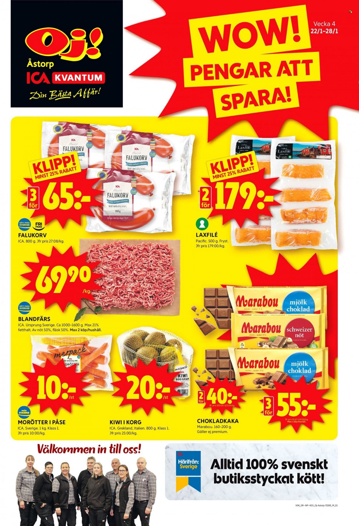 ICA reklamblad - 22/1 2024 - 28/1 2024. Sida 1