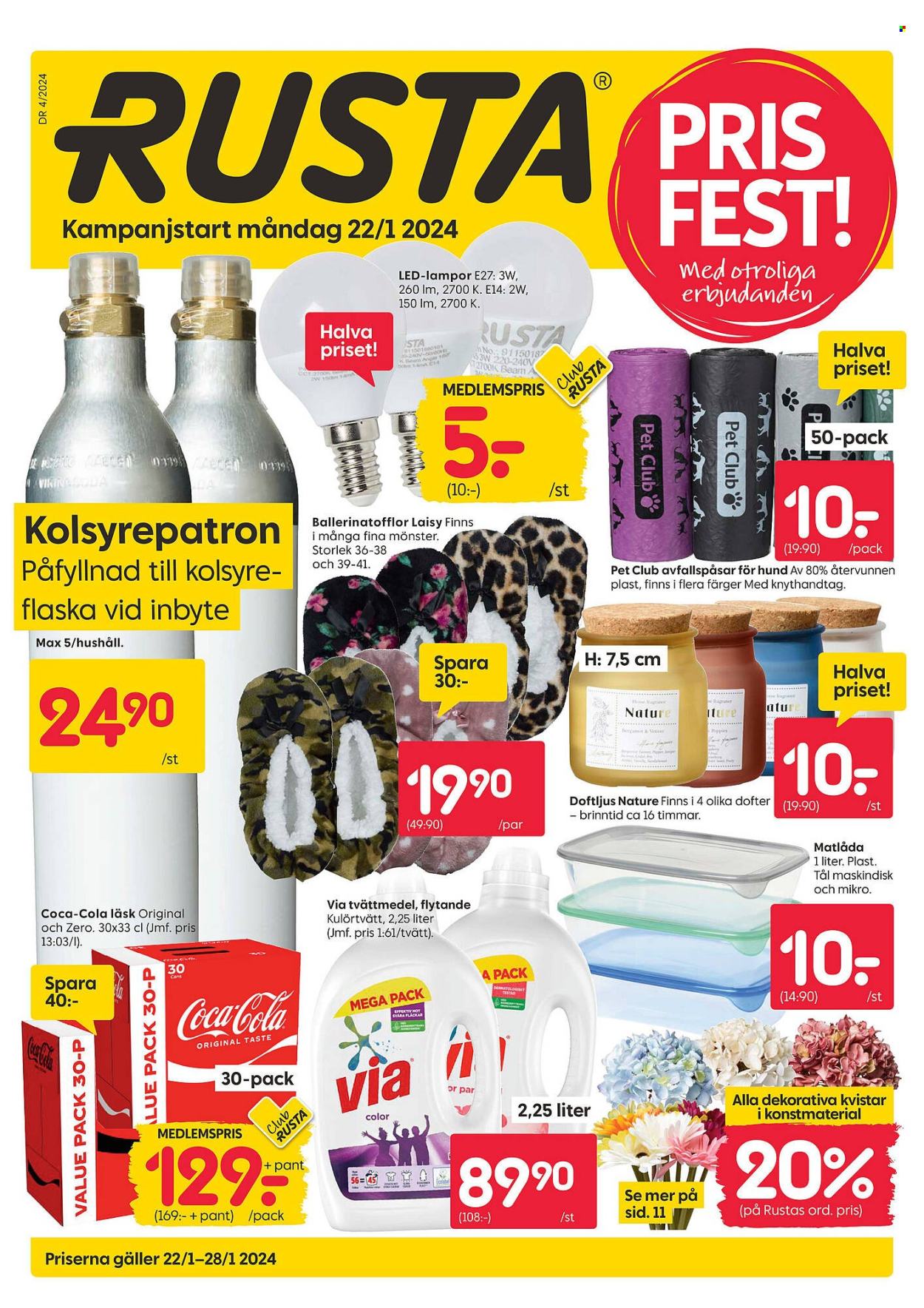Rusta reklamblad - 22/1 2024 - 28/1 2024. Sida 1