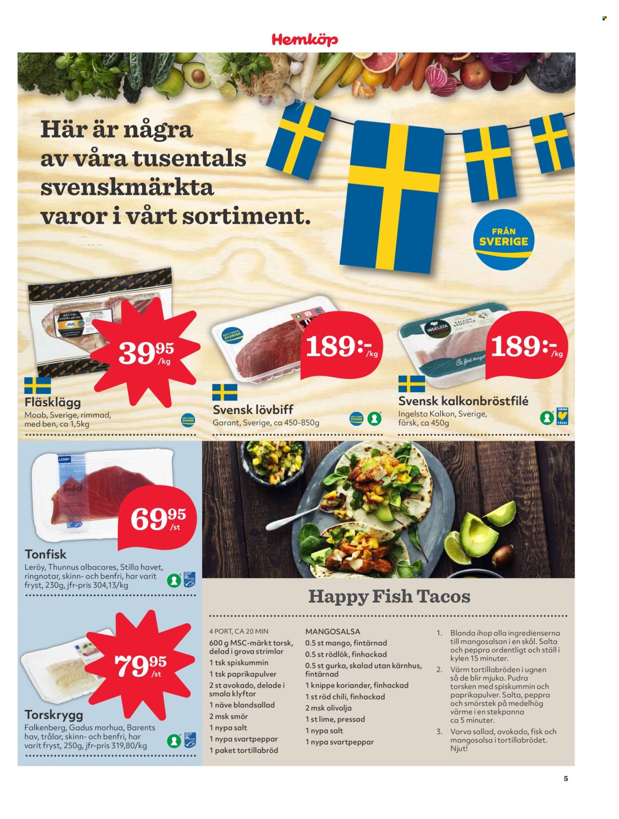 Hemköp reklamblad - 29/1 2024 - 4/2 2024. Sida 5