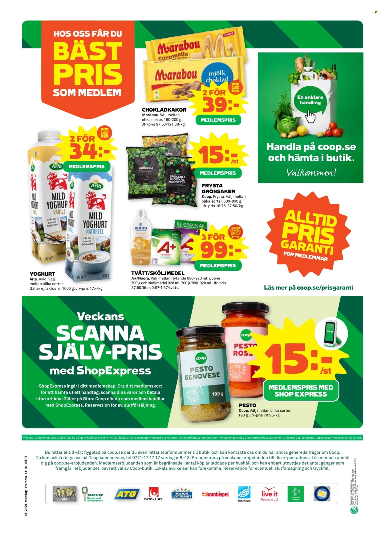 Coop reklamblad - 29/1 2024 - 4/2 2024. Sida 16