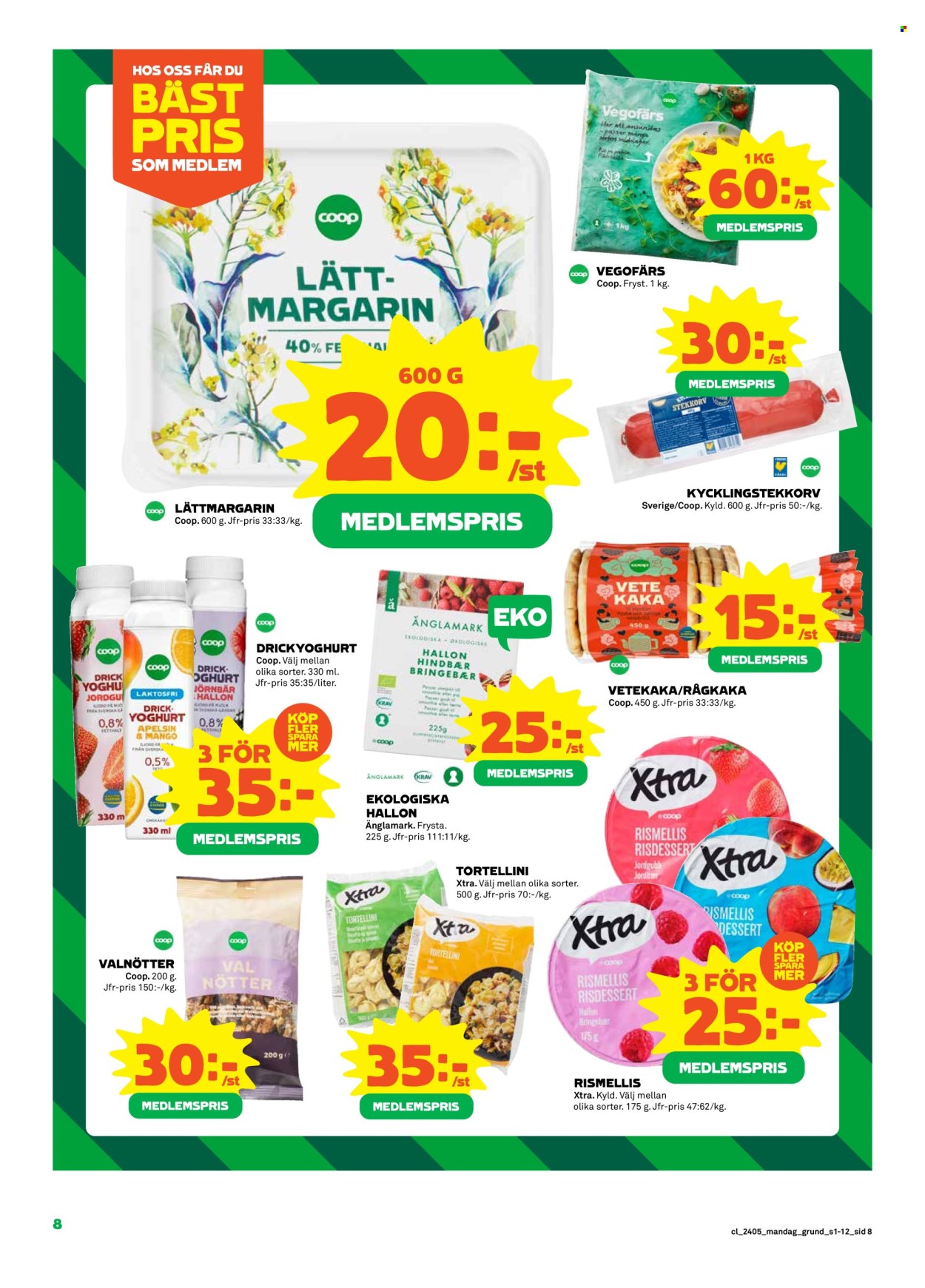 Coop reklamblad - 29/1 2024 - 4/2 2024. Sida 8