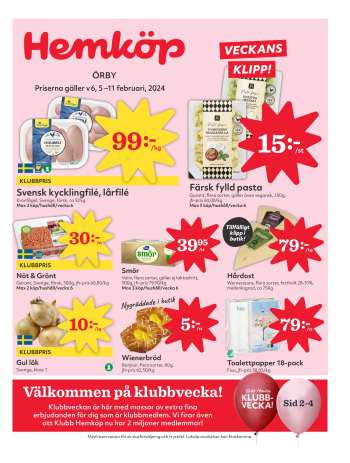 Hemköp reklamblad - 5/2 2024 - 11/2 2024.