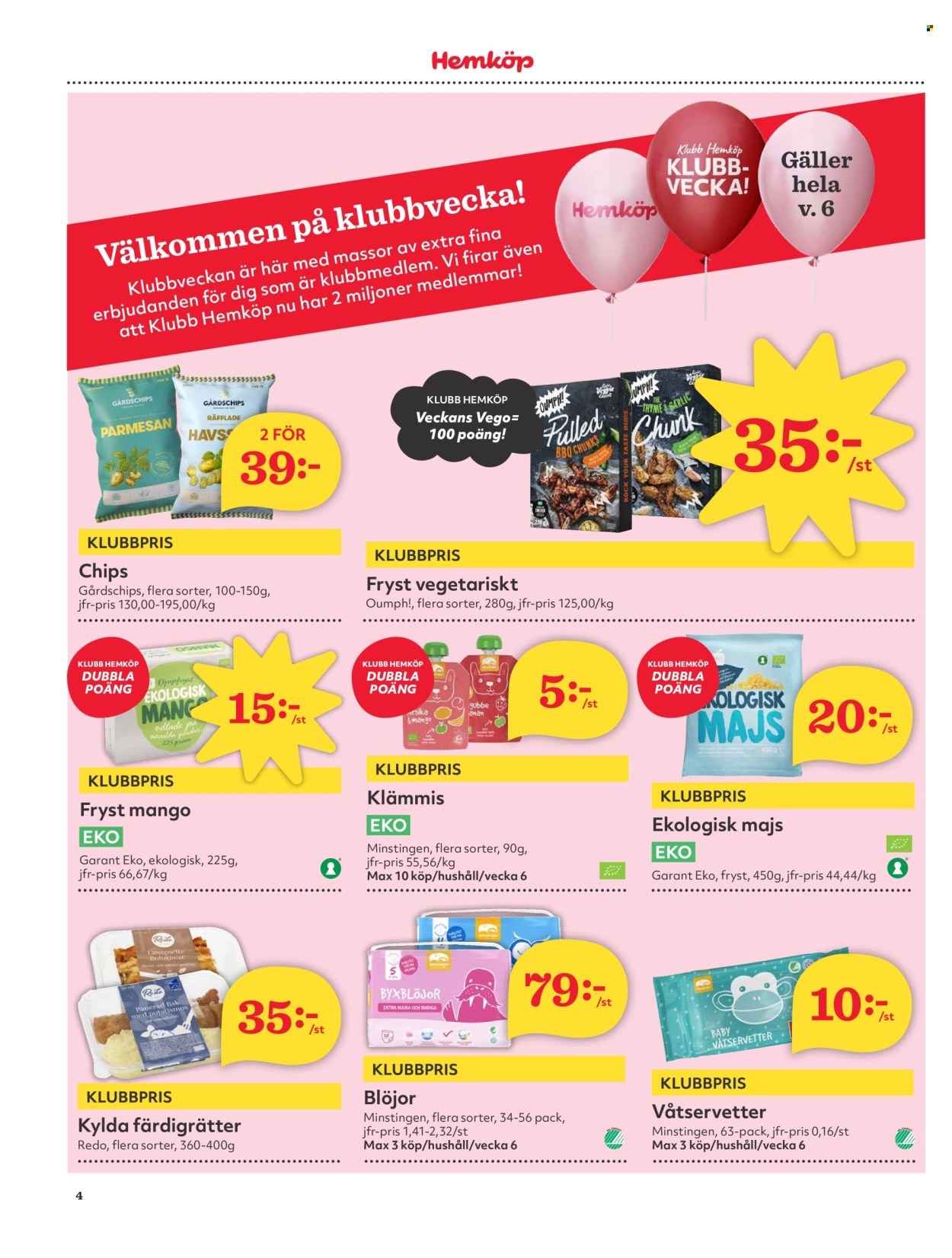 Hemköp reklamblad - 5/2 2024 - 11/2 2024. Sida 4