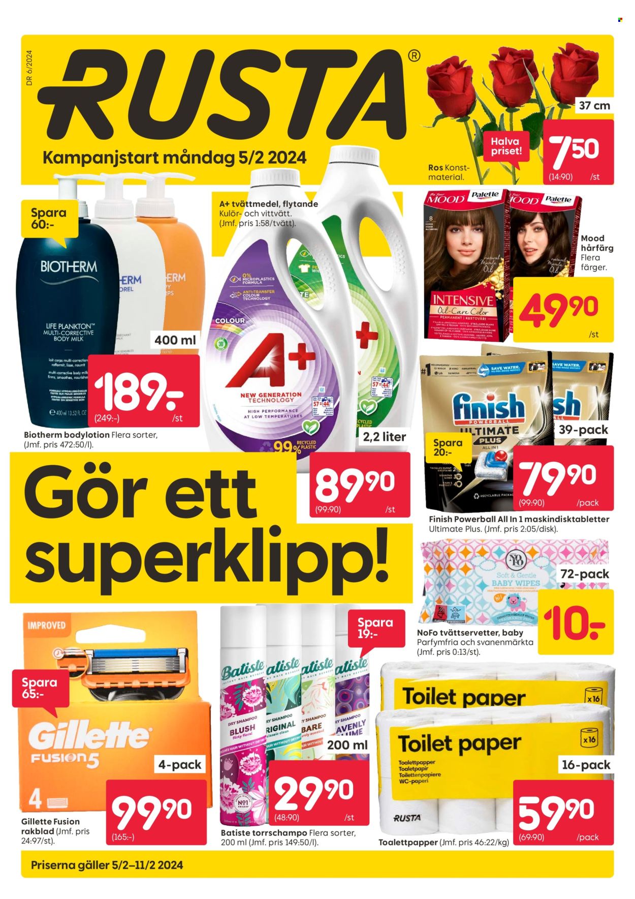 Rusta reklamblad - 5/2 2024 - 11/2 2024. Sida 1
