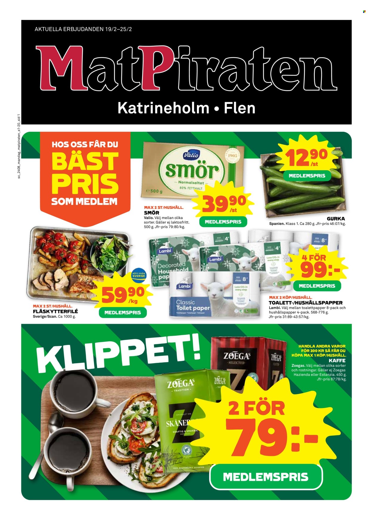 Coop reklamblad - 19/2 2024 - 25/2 2024. Sida 1