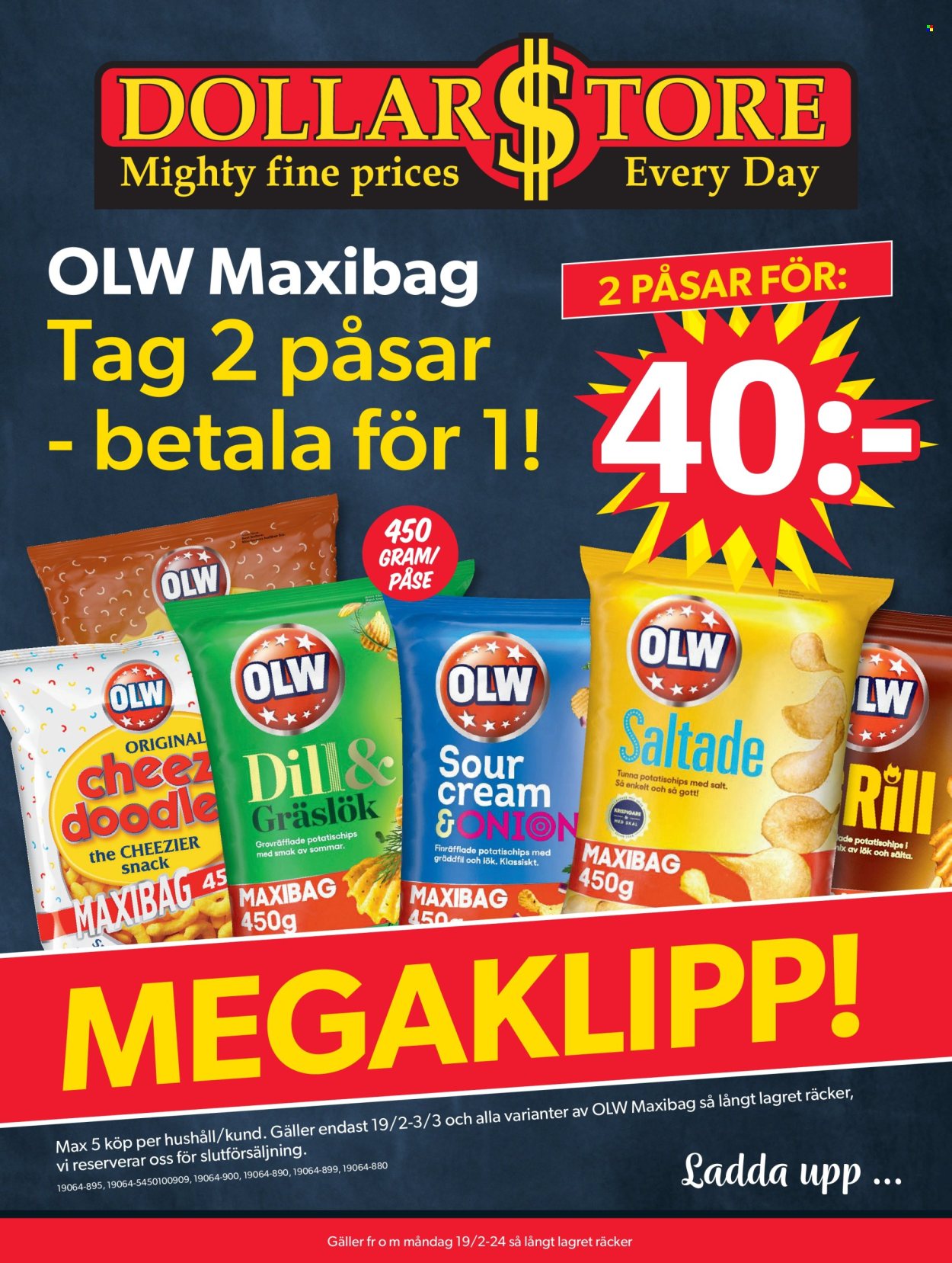 DollarStore reklamblad. Sida 1