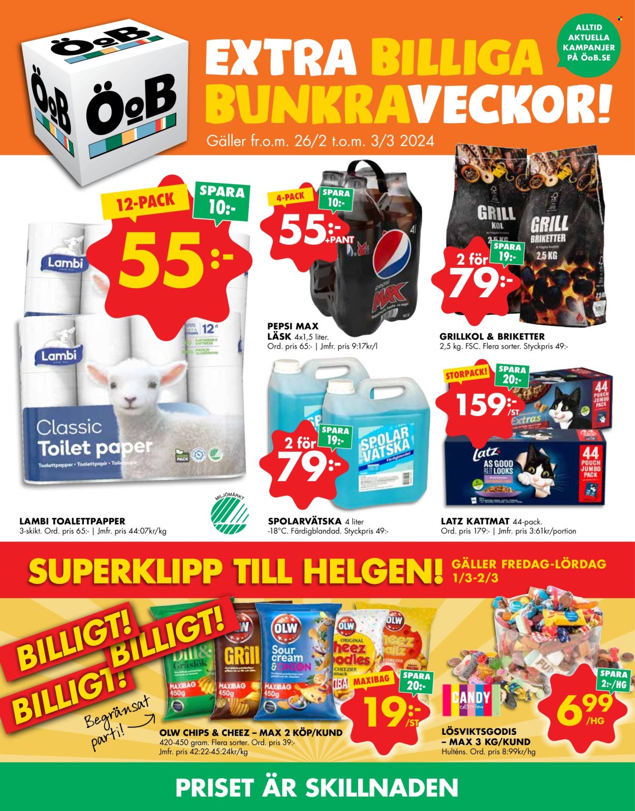 ÖoB reklamblad - 26/2 2024 - 3/3 2024. Sida 1