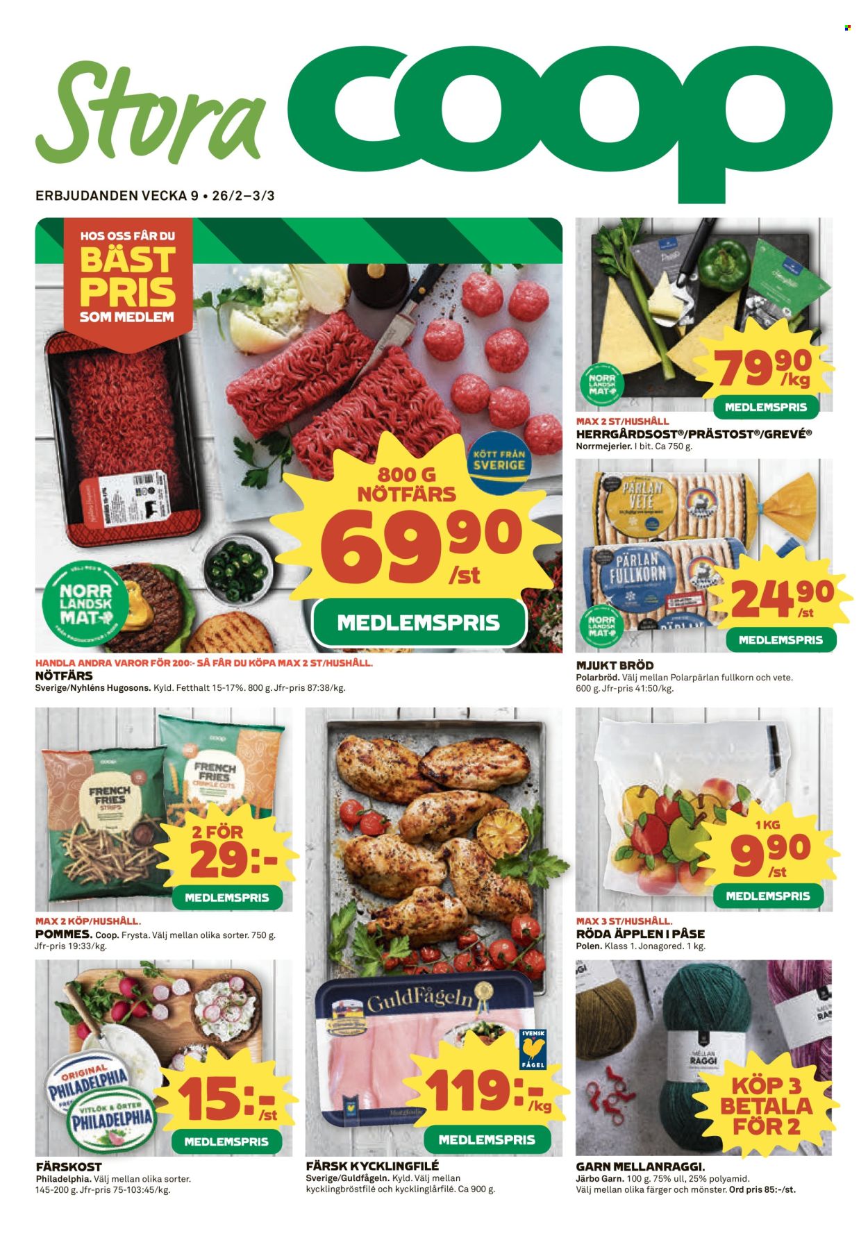 Stora Coop reklamblad - 26/2 2024 - 3/3 2024. Sida 1