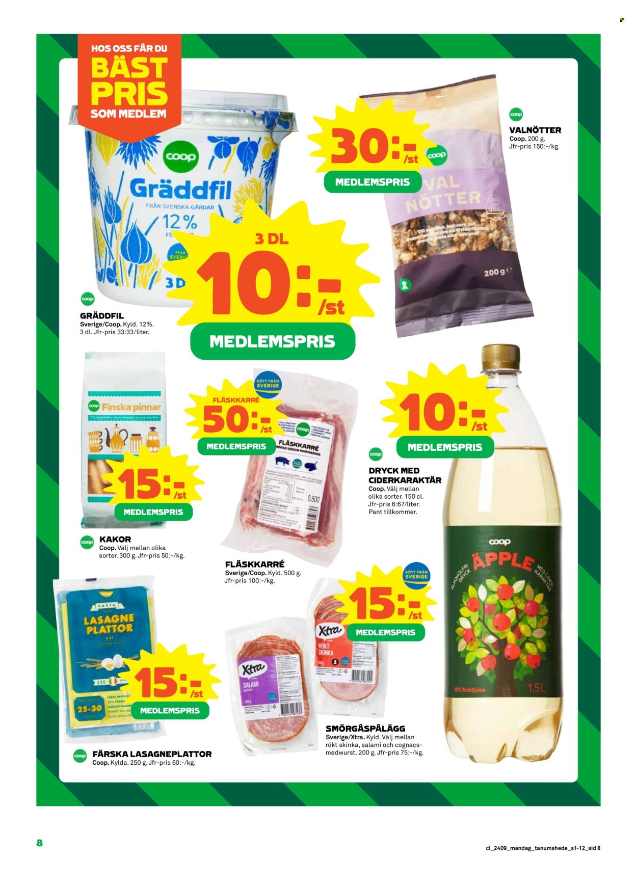 Coop reklamblad - 26/2 2024 - 3/3 2024. Sida 8